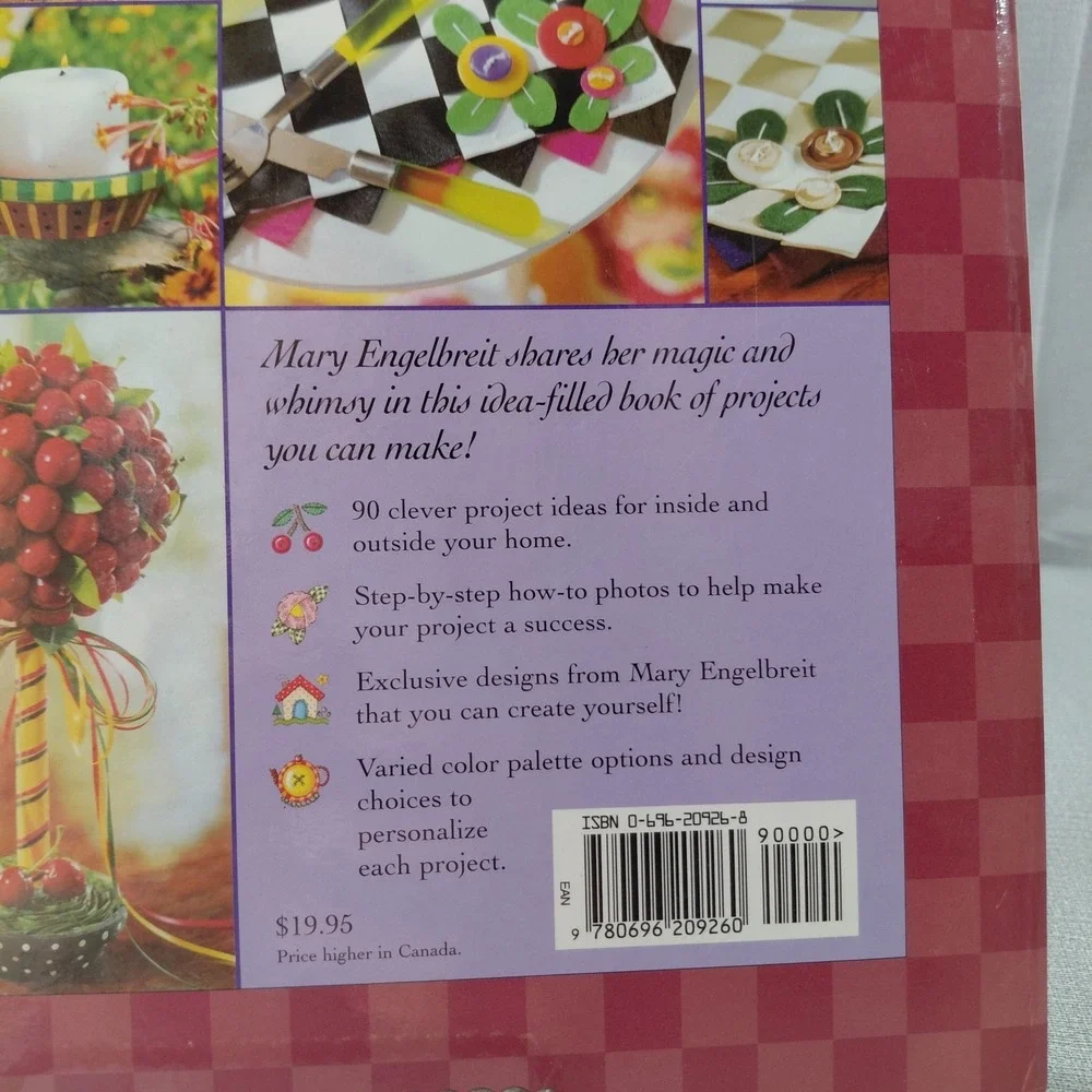 Mary Engelbreit Crafts To Decorate Your Home Book Hardcover Spiral Bound